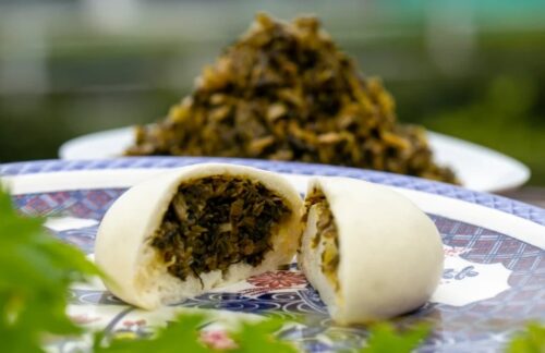 阿蘇名物高菜まんじゅう　饅楽